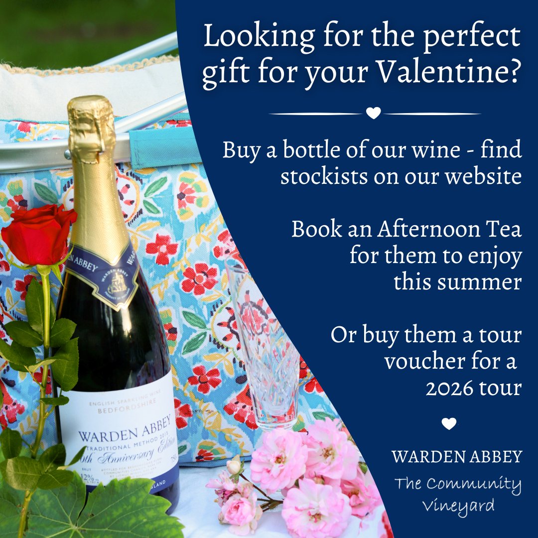 Valentine's Day is coming up, so why not treat your loved one to a present which not only tastes good, but does good? Our wine supports our charity Beds RCC; we also provide volunteering opportunities in the local area. Find more gift ideas by visiting: bit.ly/4qwOxHj