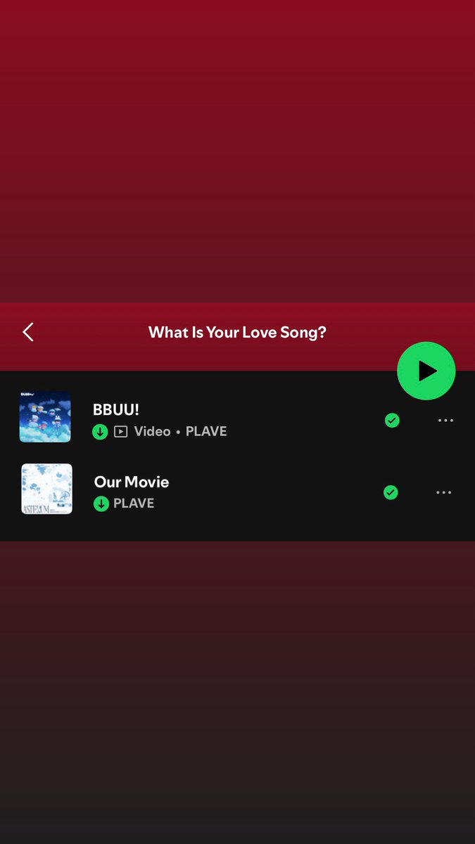 #PLAVE "BBUU!" and "Our Movie" has been added into "WHAT IS YOUR LOVE SONG?” Playlist ✨

it created by Spotify to promoted BTS upcoming comeback "ARIRANG"

#플레이브 #プレイブ