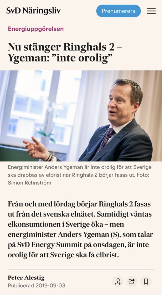 <a href="/Ygeman/">Anders Ygeman</a> Du satt i regeringen som ställde till med detta. Du satt och sa att du inte var orolig för högre priser, och nu låtsas du vara upprörd över att Tidö inte kan reparera den skada du ställde till med, tillräckligt snabb?!