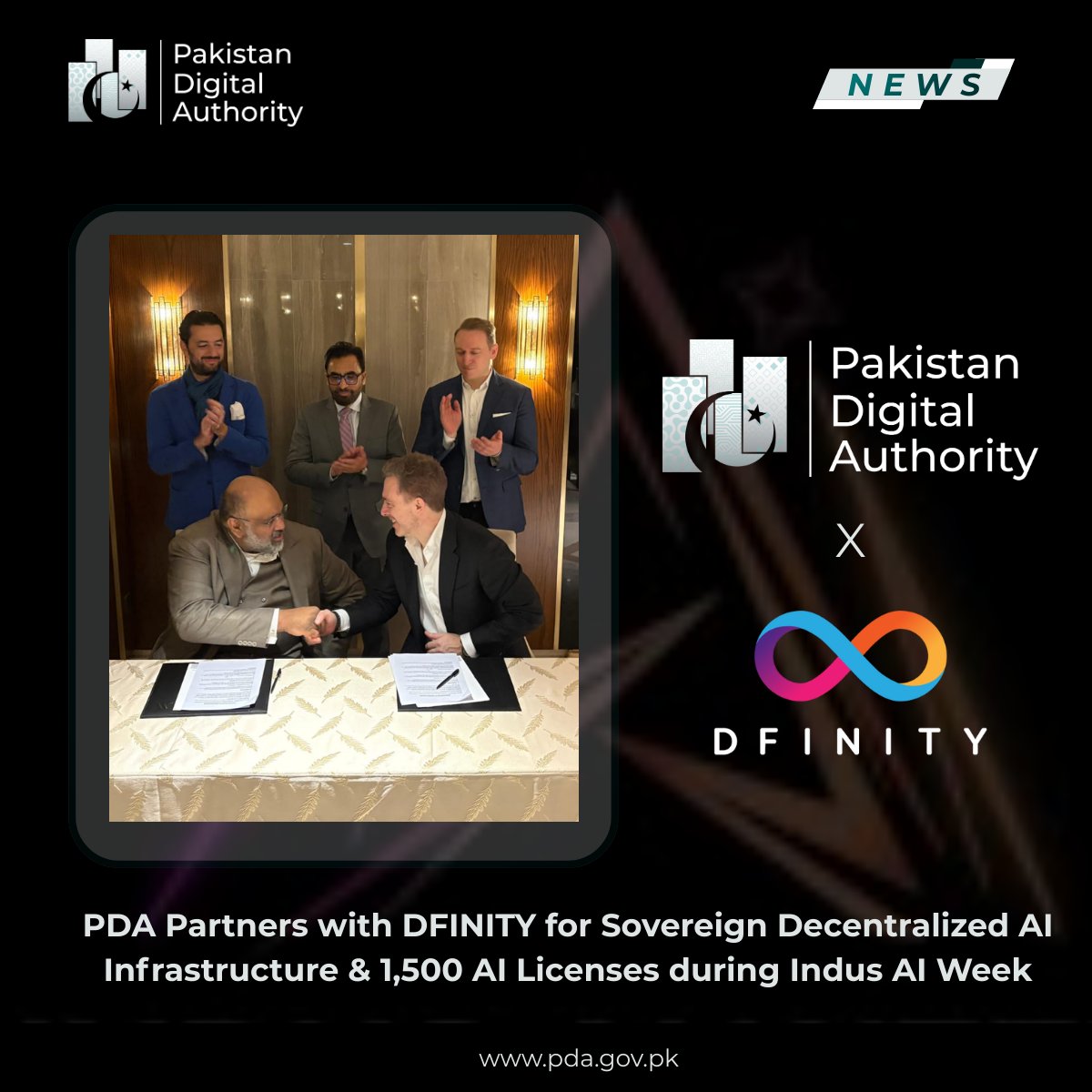Big step for Pakistan’s digital sovereignty.

At the Indus AI Summit, led by the <a href="/MoitOfficial/">Ministry of IT & Telecom</a> under Federal Minister <a href="/ShazaFK/">Shaza Fatima Khawaja</a> , the Pakistan Digital Authority (PDA) announced a strategic partnership with the <a href="/dfinity/">DFINITY Foundation</a> Foundation to build sovereign, decentralized AI