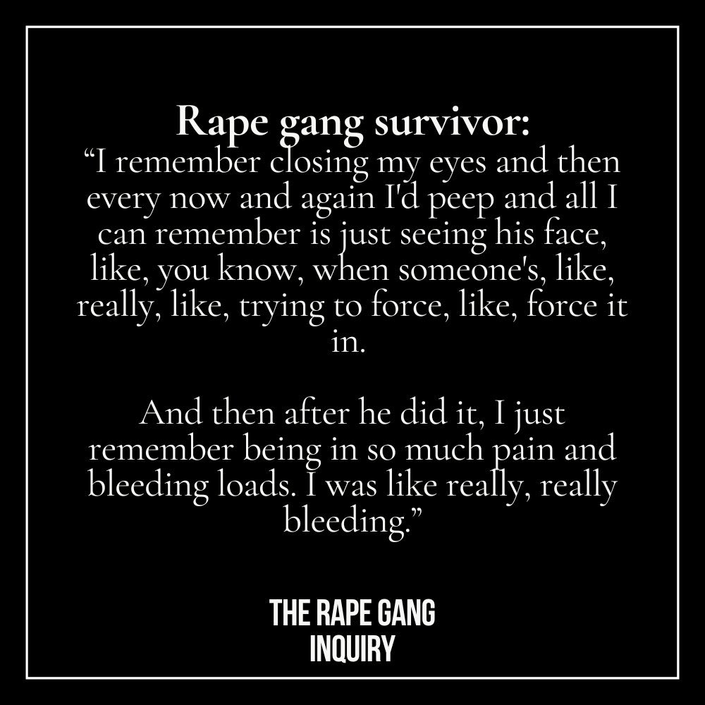 RosaryMum's tweet image. I find myself reading the statements today with tears in my eyes.

Thousands and thousands of girls were put through physical and psychological torture by these gangs. 

Lord in Your mercy, hear our prayer.
