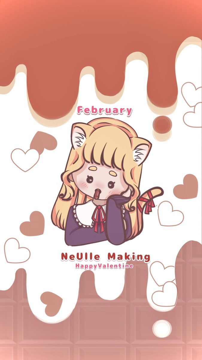 i_am_NeUlle's tweet photo. 2月の背景イラストです！！
バレンタインのチョコレートイメージで描いたので是非使ってください！！！
 #イラスト  
 #2026NeUlle1monthイラスト https://t.co/uFGxpCi6Q7
