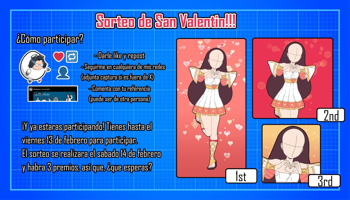 Minisorteo de San Valentin!!! ❤️Lee la imagen completa para mas detalles👇