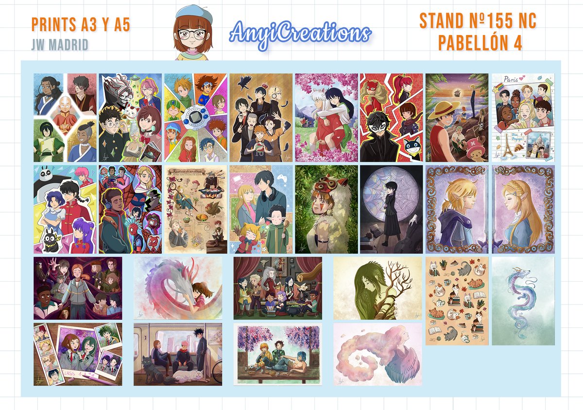 AnyiCreations's tweet photo. @JW_Arte Holi!! 🥰Soy Anyi y estaré en el stand 155 en el pabellón 4. Llevaré muchas cosas nuevas desde la última vez 💙 dejo algunas fotillos de cositas que podréis encontrar pero habrá mucho más así que echa un vistazo a mi web https://t.co/vVJD2B6szs
Nos vemos este finde!😊 https://t.co/vBMPVgxcwZ