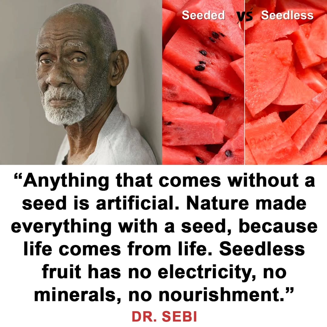 Without seed is artificial....