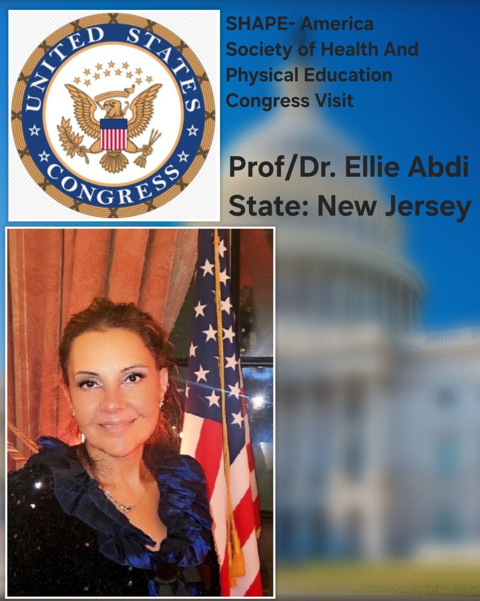 Heading to Congress in DC advocating for funding  health and physical education programs under ESSA, on behalf of New Jersey 8 000 PE/Health teachers &amp; 1.5M students.
