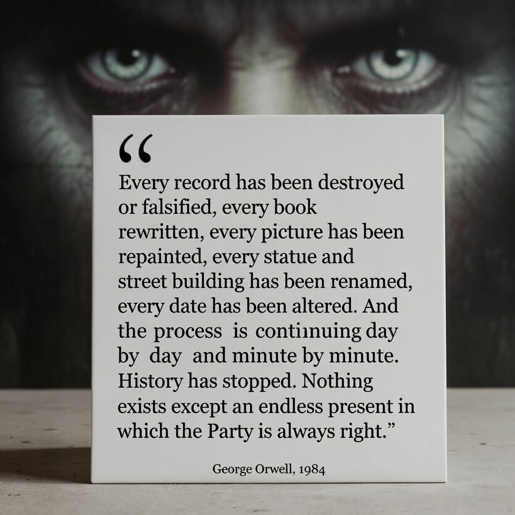 Ash_Hirani's tweet image. Orwell was a prophetic genius.