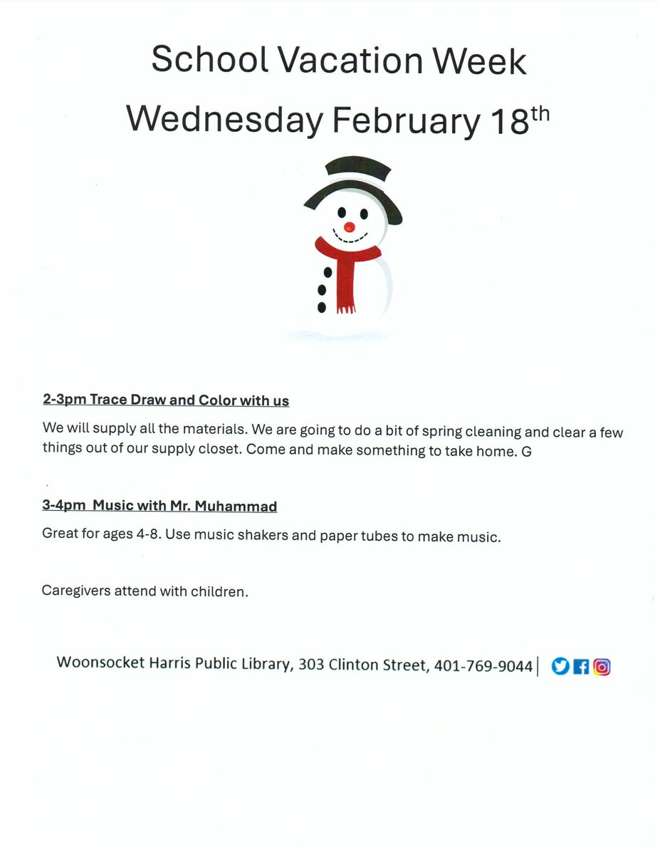 Woonsocket Library tweet media