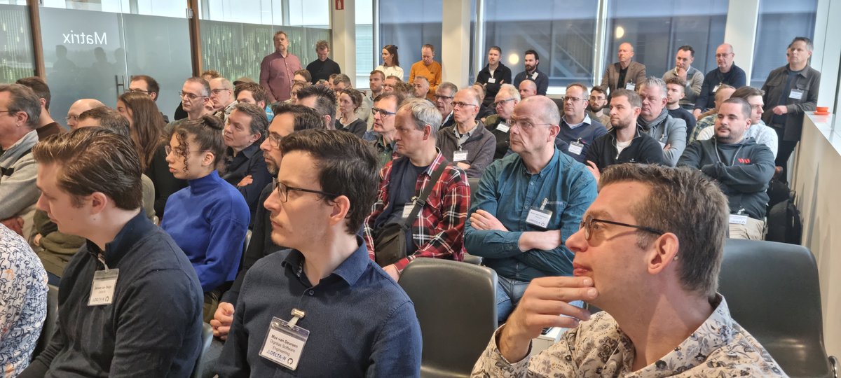 DeltaNBV's tweet photo. Wat een energie vanochtend Met 70+ deelnemers doken we in hoe je softwareontwikkeling versnelt met AI. 

Dank aan alle aanwezigen én onze sprekers:
👉 Rick Smit (GitHub)
👉 Joost Voskuil &amp; Joas de Groot (Delta-N)

Kon je er niet bij zijn? De highlights delen we binnenkort op LI. https://t.co/j9ao4fxc6w