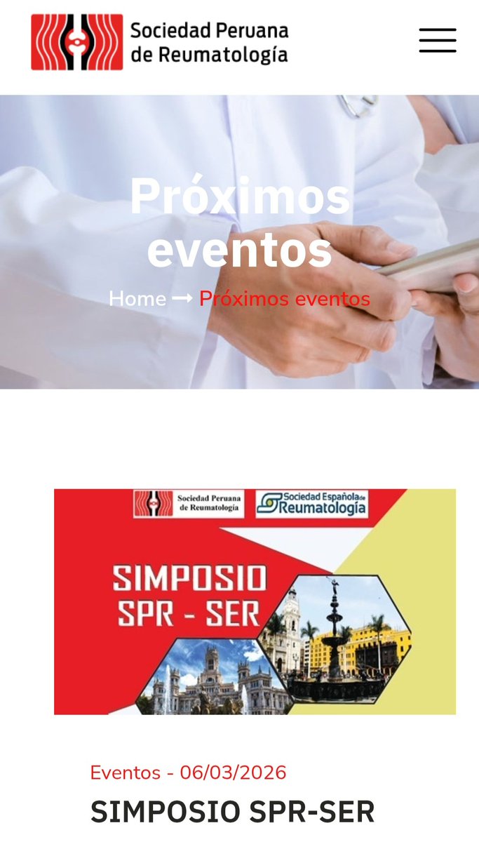 MarcoReudol's tweet photo. Muy agradecido por la invitación a este simposio en Lima organizado por la Sociedad Peruana de Reumatología.
Será una gran oportunidad para reencontrarme con compañeros y compatriotas y compartir experiencia científica en el area del ntervencionismo en reumatología.
#rheumatology https://t.co/hc3lgriyXR