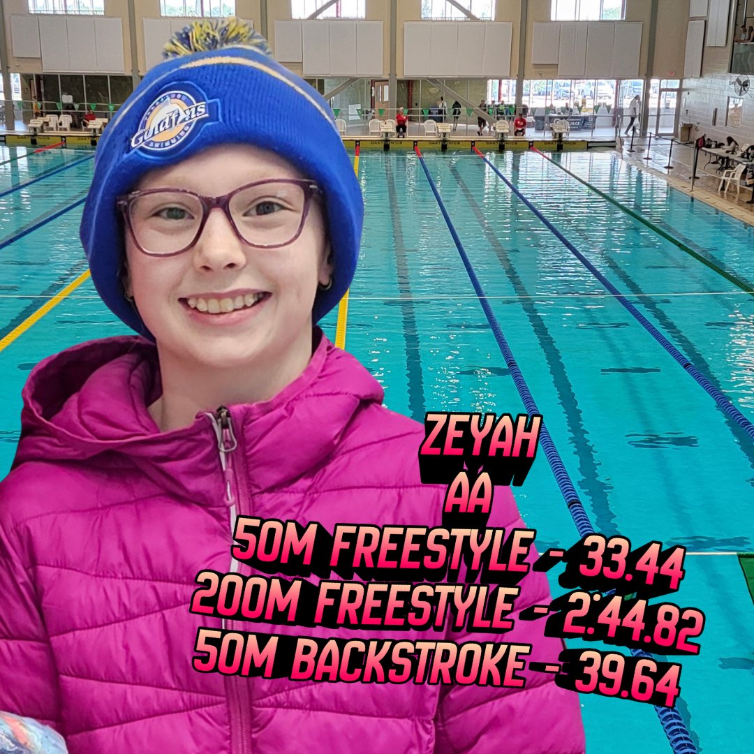 🏊‍♀️ Congrats to Zeyah for hitting three Swim Saskatchewan AA Qualifying Times at the 2026 Pentathlon! 🌟 She's nailed her first Senior Provincial Times in the 50M &amp; 200M Free and 50M Back, earning her spot at the 2026 Senior Provincials in March. Great job! 👏 #Pentathlon2026