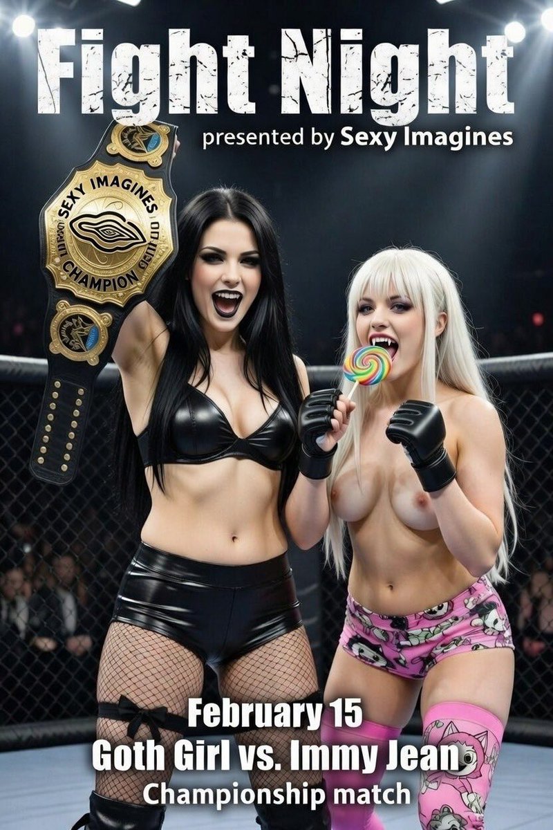 Fight Night! This Sunday, 2/15
Immy Jean vs. Goth Girl
Only on @x!

Preview coming soon…