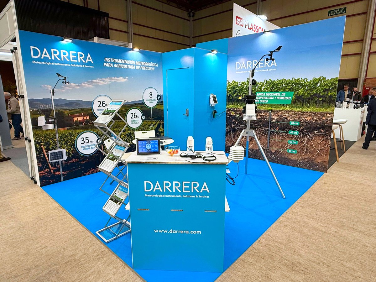 darrera_meteo's tweet photo. 🚜 We’re kicking off at #FIMA2026!

🌱 Visit our booth and discover how our agrometeorological monitoring solutions are driving more efficient and sustainable crop management.

📅 February 10–14
📍 Booth B37 – Hall 1, @FeriaZaragoza

👋 We look forward to seeing you! https://t.co/xy1CqdzgrK