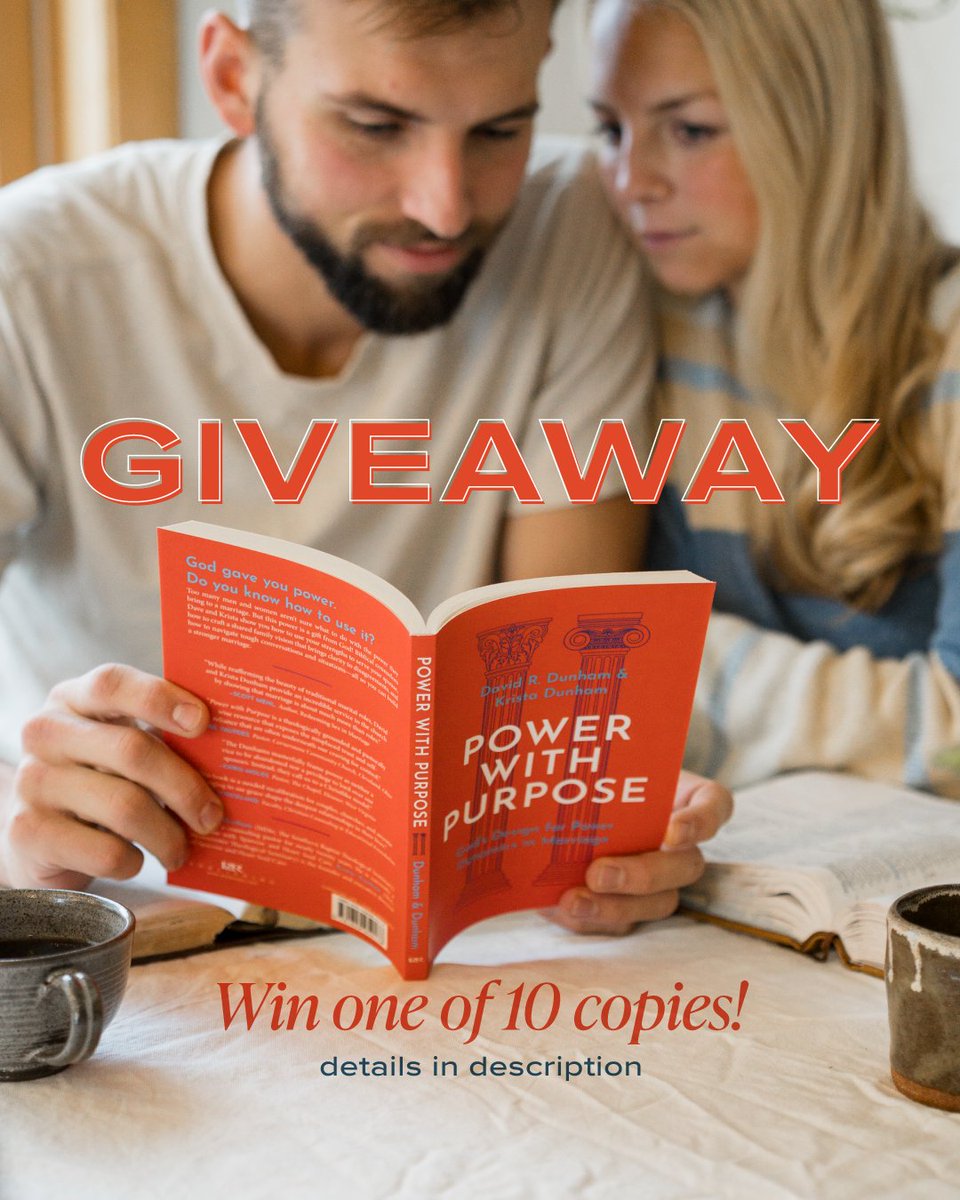 prpbooks's tweet photo. We’re giving away 10 copies of Power with Purpose: God’s Design for Power Dynamics in Marriage!

Enter the giveaway here: https://t.co/VDNBK50P0A

Note: beware of scams! P&amp;R will never contact you and request credit card information to claim a giveaway item. Watch for bots! 🤖 https://t.co/biikJhIwKf