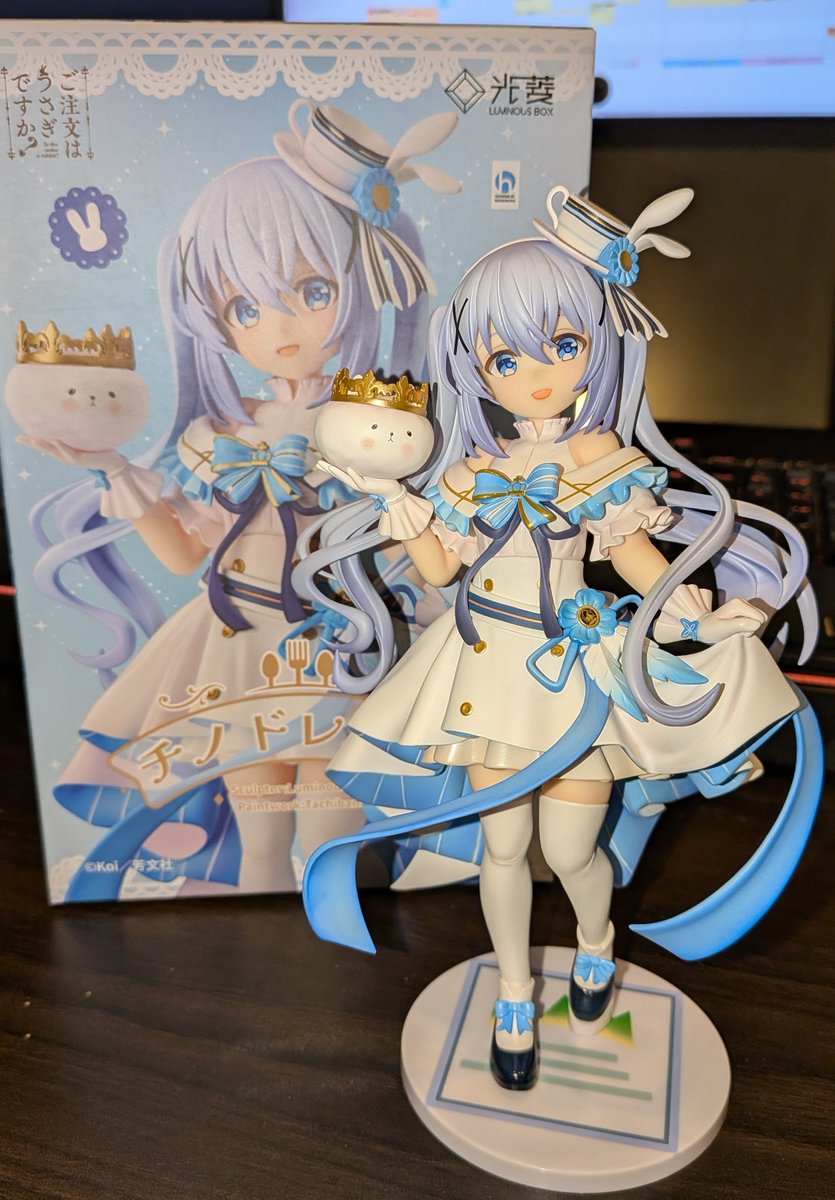 チノちゃんドレスVer.フィギュアが 届いたーーー！！！＼(^o^)／ うむ