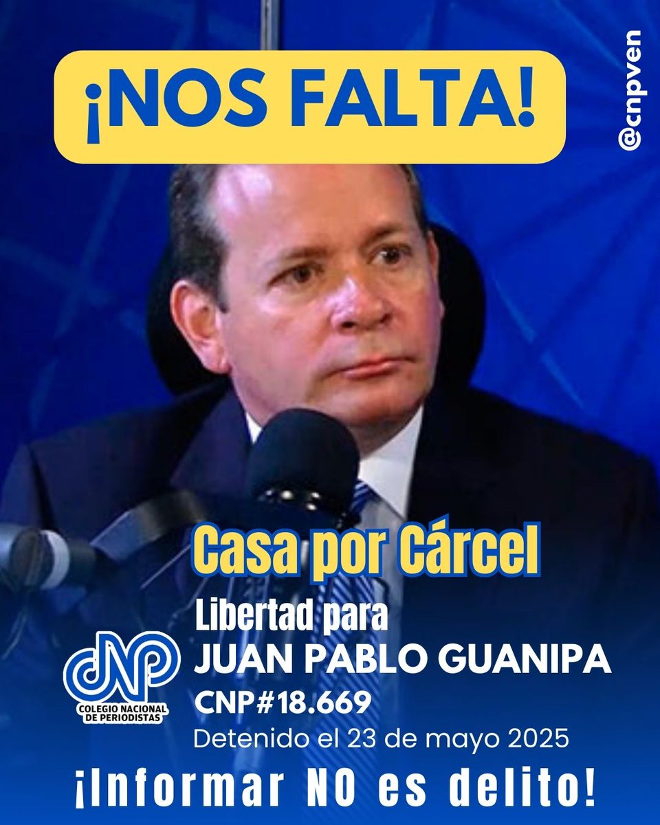 cnpzulia's tweet image. #CNPZuliaInforma | Ramón Guanipa confirma que su padre, Juan Pablo Guanipa, ya está en su casa en #Maracaibo bajo medida de casa por cárcel.
La familia agradeció el apoyo internacional, pero exige libertad plena para todos los presos políticos. @cnpven
