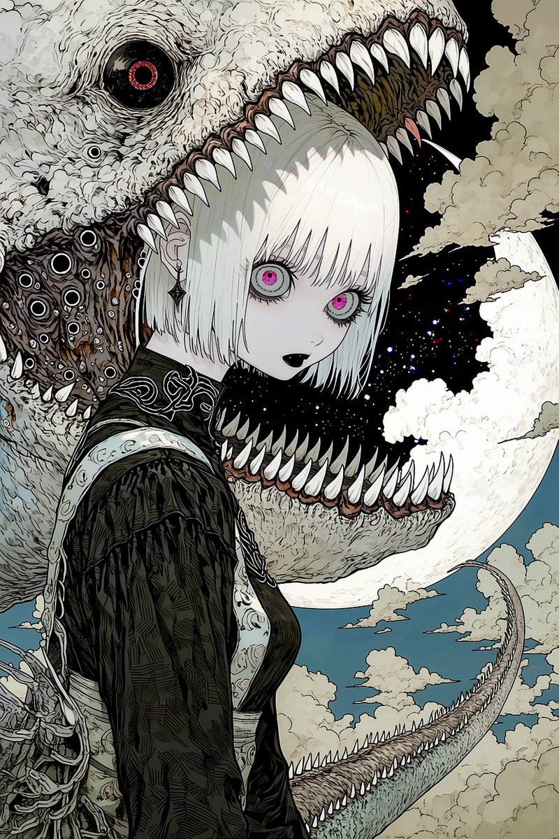 rin22cal51yn's tweet image. Multilayered Devouring Crescent