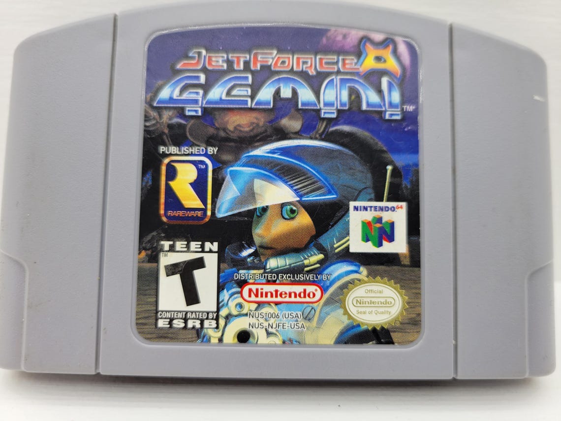 LastGenToronto's tweet photo. New arrival: Jet Force Gemini Nintendo N64 (cartridge only) Tested &amp; works! Only: $29.99 #jetforcegemini #n64 #Nintendo64 #retrogames #Retro #videogamestore #videogamestore #Toronto #Nintendo https://t.co/FvTqQRE8yv