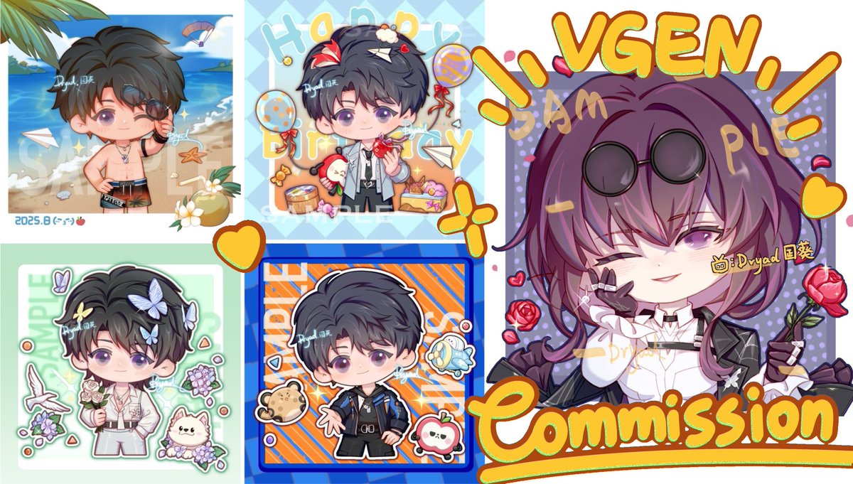 Dryad____'s tweet photo. 🎉Vgen Commission open🎉

All commissions are ✨on sale✨ now!!!
Limited slots due to task requirements.
Commissions  tea sketching both welcome!💖💖💖

➡️https://t.co/BvWHtMdJSU

#VGenComm #commsopen  #chibi  #furry #artidn   #zonakaryaid  #artmoot #commission #SKEB https://t.co/SZk6QHLcHx