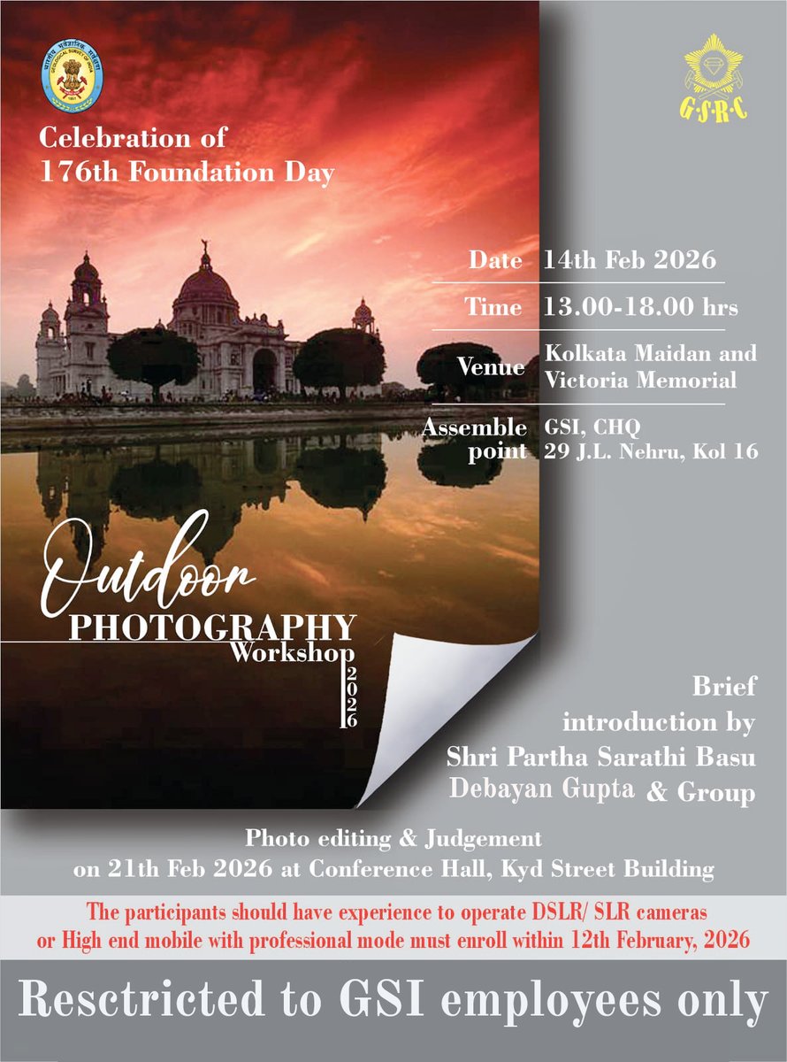 deb_g's tweet photo. I'm happy to share that I'm coming as a photography and photoshop mentor in GSI,Kolkata office, for 2 days practical intensive workshop, with Partha Sarathi Basu Sir. https://t.co/dV9u8AjSx7