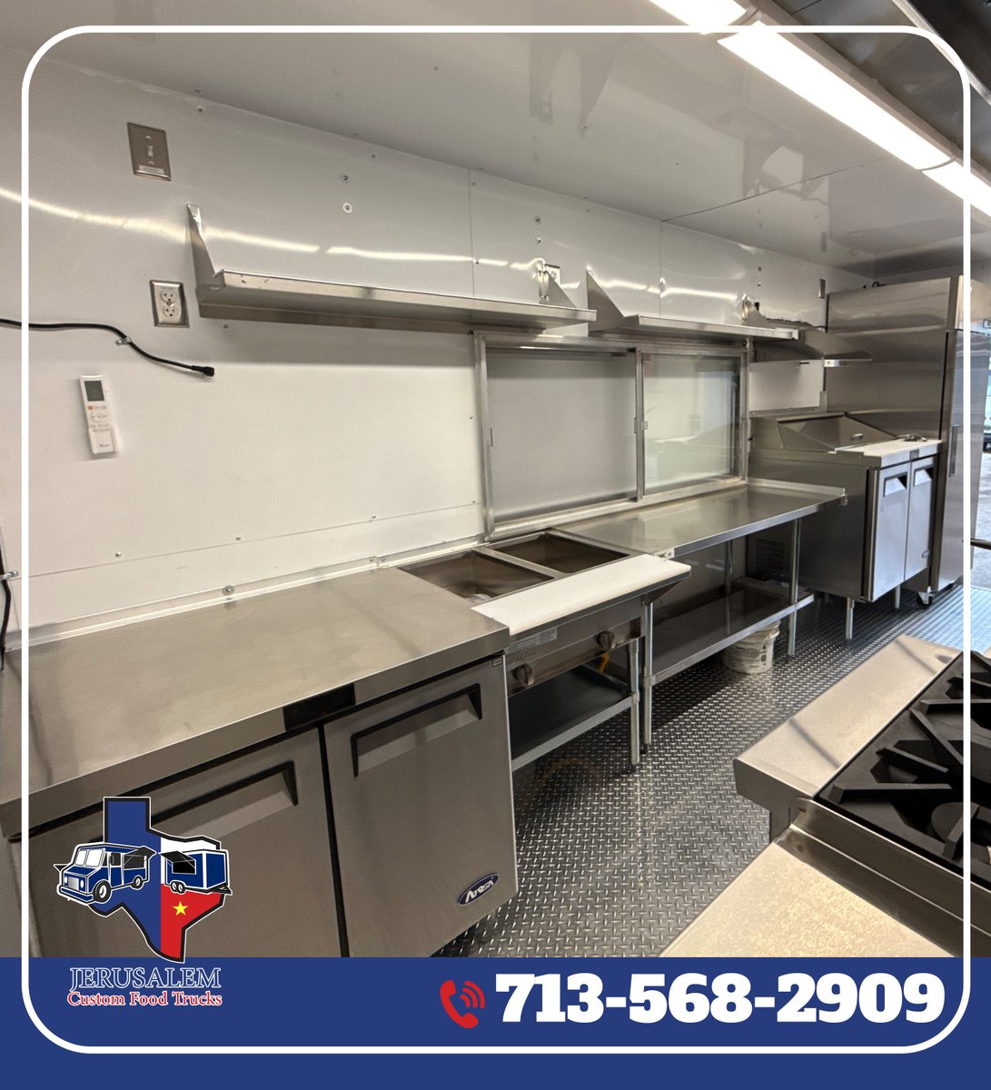 This food trailer was built around the client’s service style—from the exterior canopy to the interior kitchen layout.📷
100% customized to perform where it matters most.
📷713-568-2909
📷 sales@jrscustom.com
📷9233 Bryant street Houston, TX 77075
#foodtrucks #foodtrailer #jrs