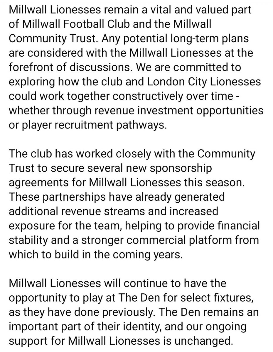 Millwall Supporters’ Club tweet media