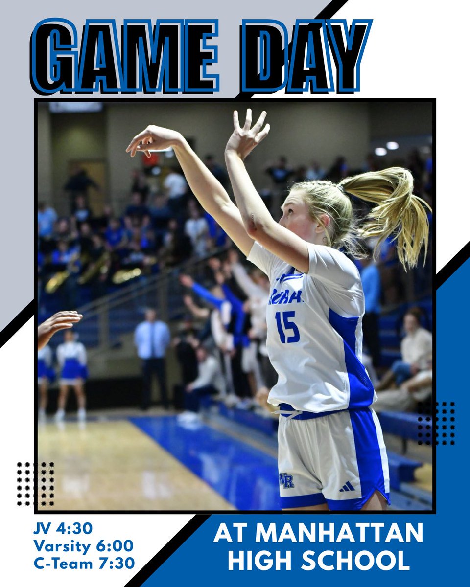 LadyBluesBB's tweet photo. 🏀GAME DAY🏀 

🆚 Manhattan
⏱️ JV 4:30 | Varsity 6:00 | C 7:30
📍 Manhattan High School https://t.co/JbKYByTDUG
