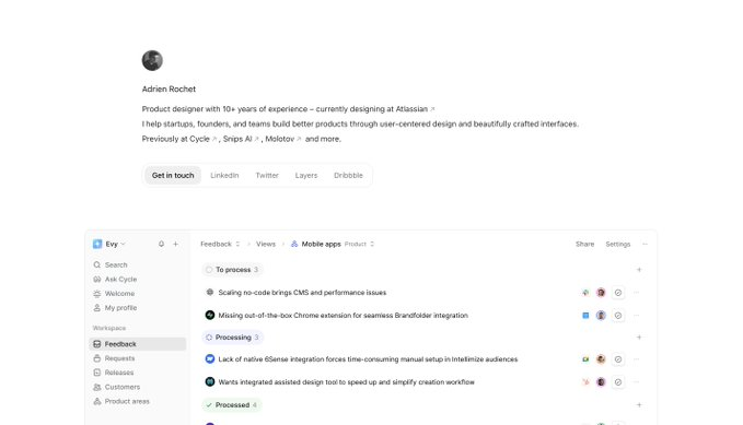 Day 40/365: Beautiful designs to inspire you:

Shout out to
<a href="/emirayaaz/">Emir</a>
<a href="/oguzyagizkara/">Oğuz Yağız Kara</a>
<a href="/dylan_wlms/">Dylan W.</a>
<a href="/adrienrochet/">Adrien</a>
for their amazing work.