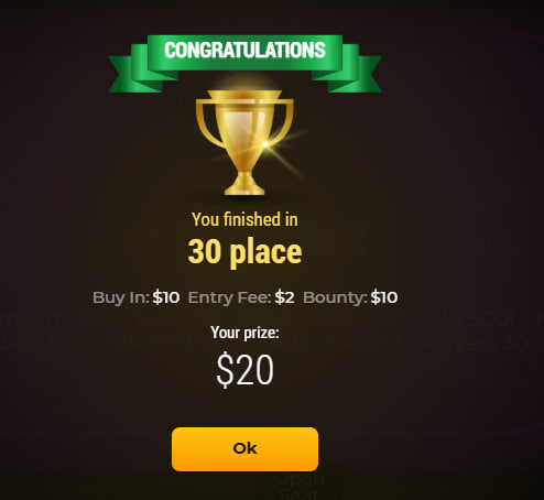 First wins on <a href="/dedprzcom/">DEDPRZ</a>  🃏✅

Yesterday was my first real “green” session here:

Tournament #1 — went basically break-even thanks to bounties 💥

Tournament #2 — cashed and finished the day +$120 net 📈🔥

The ILWP series has officially started, and the MTT schedule looks super