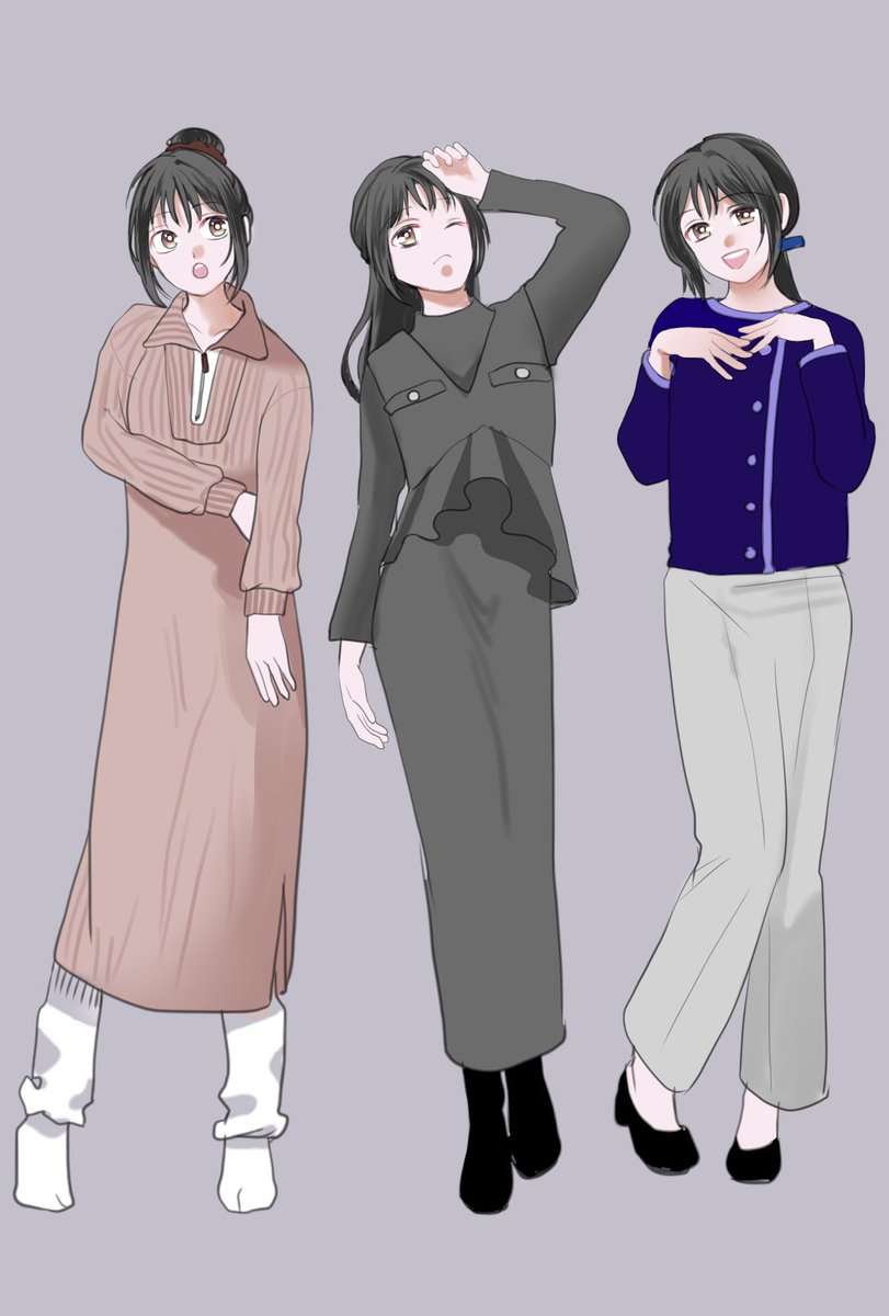 推しに自分の私服着せるやつ