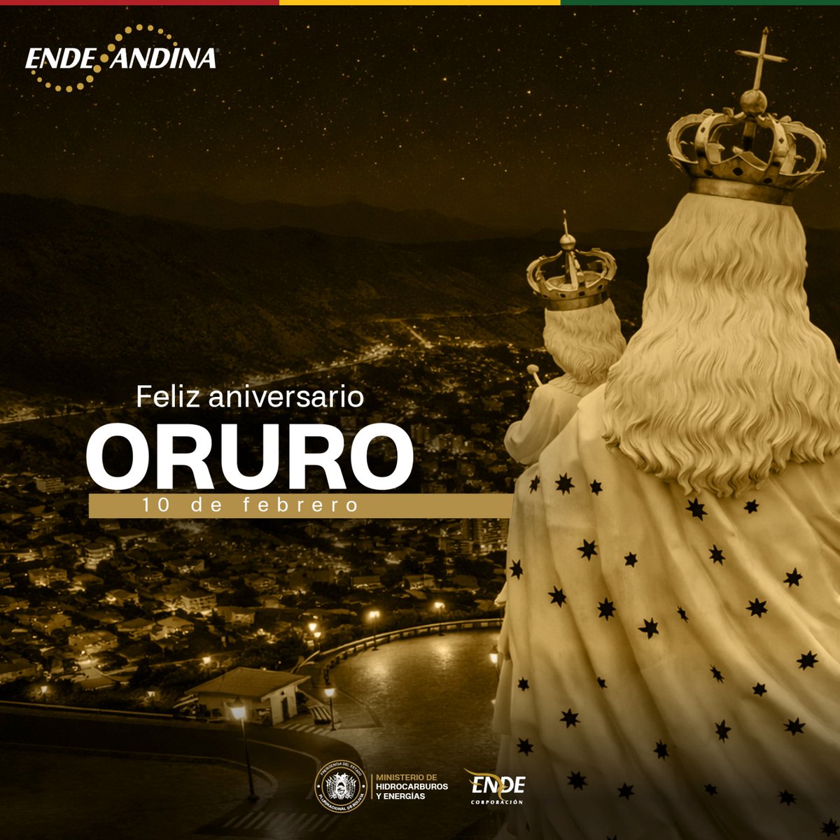 ¡Feliz aniversario Oruro! Celebramos su historia, cultura y tradición.