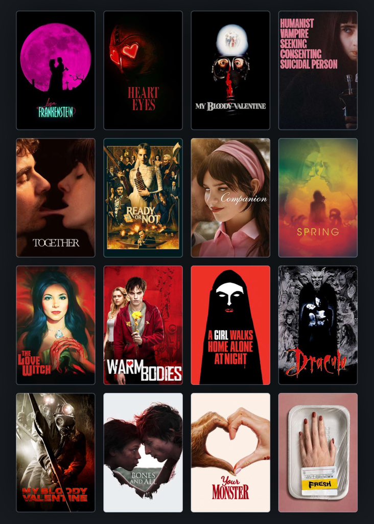 my Horror Valentine’s Day list 💘 boxd.it/SutJQ