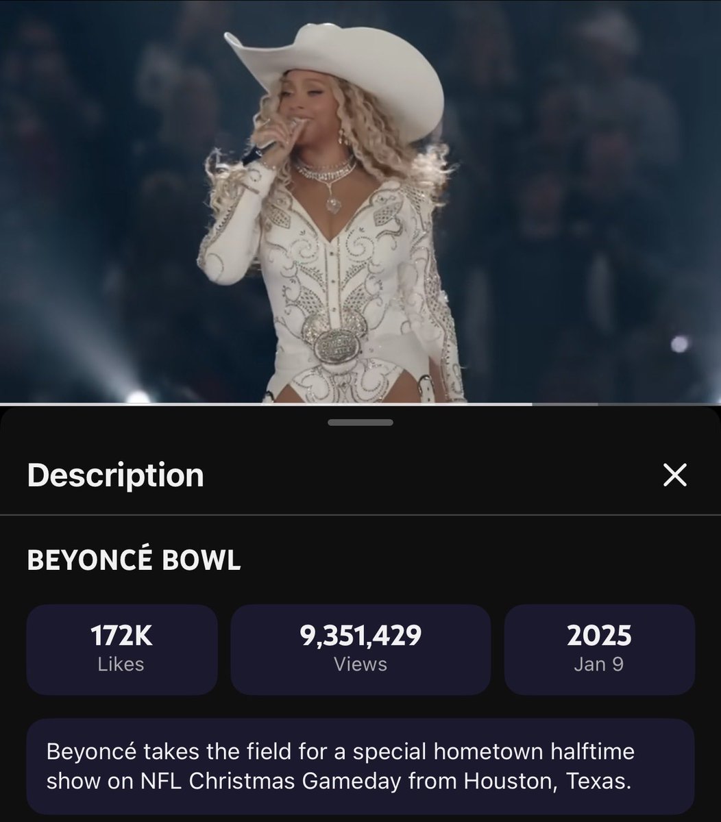 Now I see why the bighives are so mad. Gaga drops her Super Bowl performance clip and pulls 87M views in 24 hours, meanwhile Beyoncé Bowl video has been up for over a year and still can’t even crack 10M lmaooooooooo