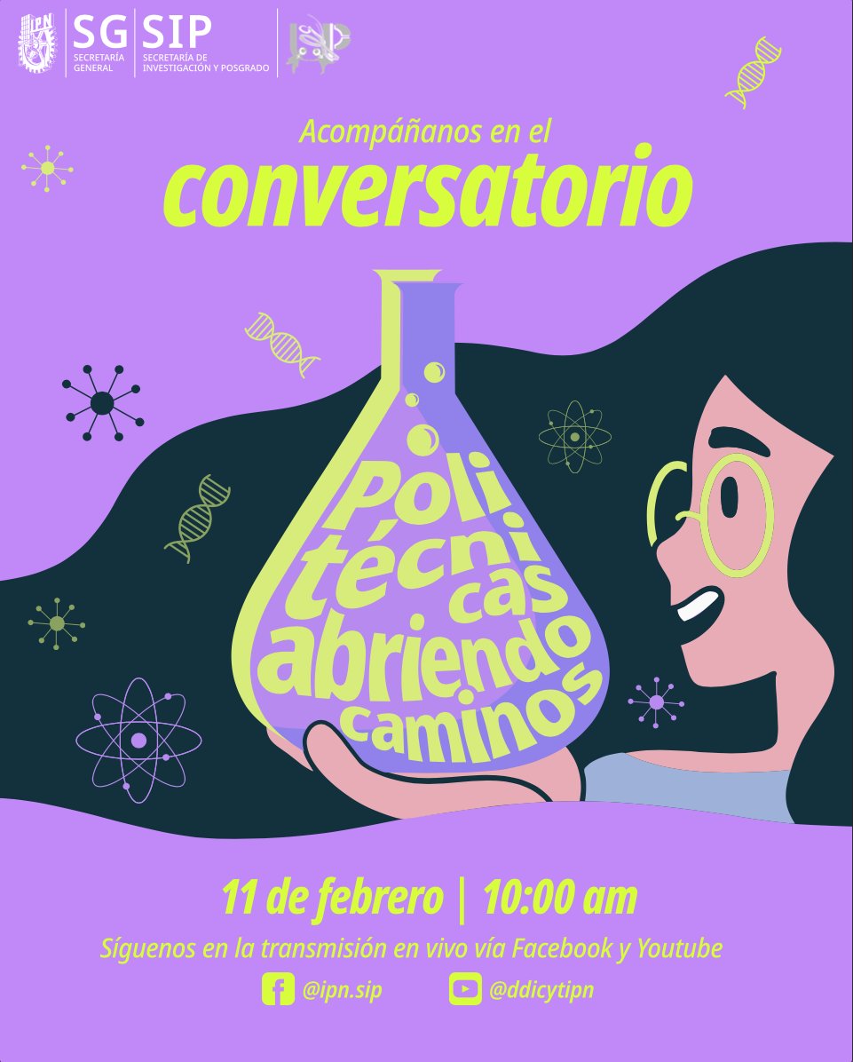 ¡Hoy, en el Instituto Politécnico Nacional, nos sumamos a la conmemoración del Día Internacional de la Mujer y la Niña en la Ciencia!

Sigue la transmisión en vivo del inicio de la campaña #PolitécnicasAbriendoCaminos.

➡️ youtube.com/@DDICYTIPN