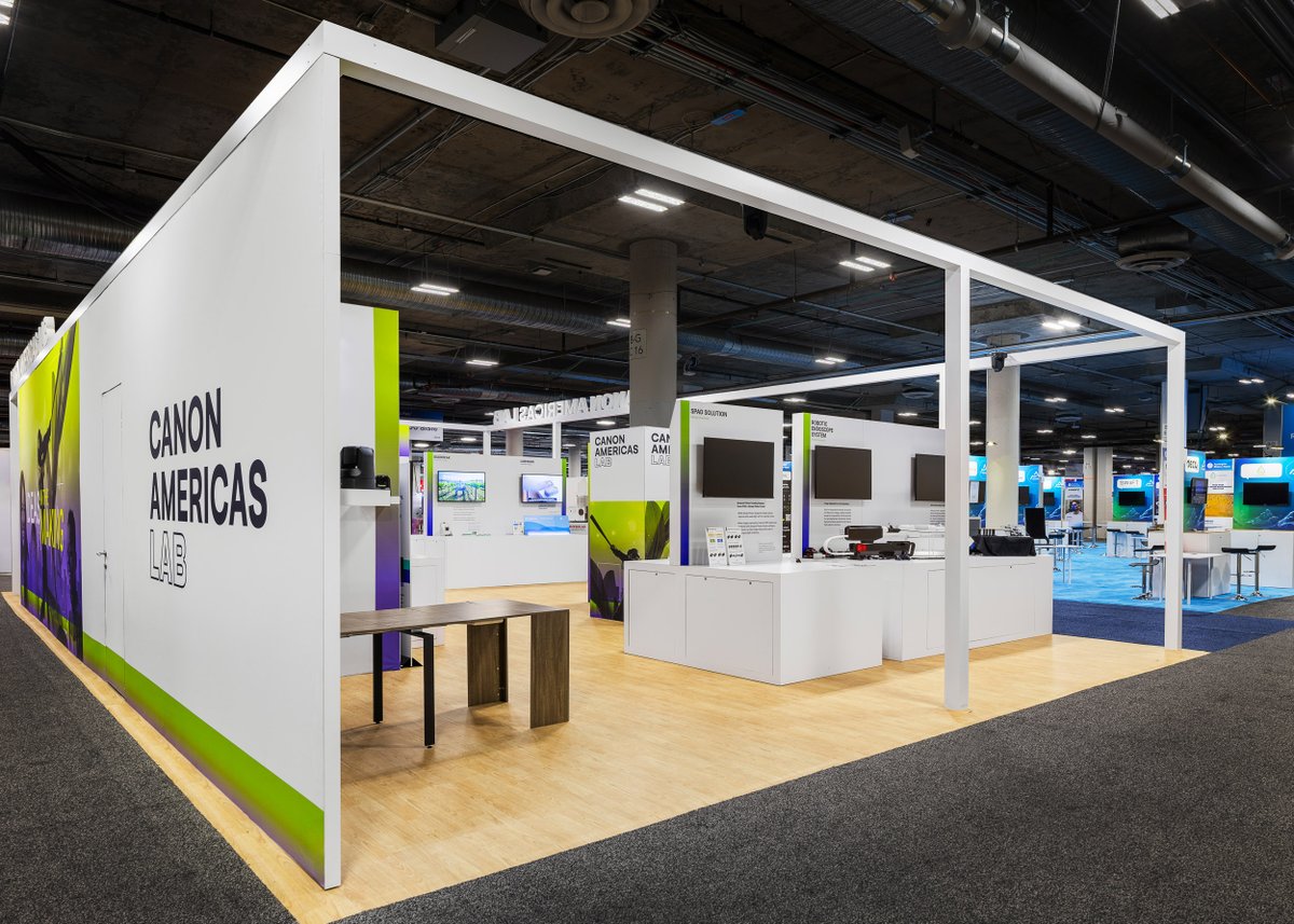 wearegilbert's tweet photo. Designed and built by Gilbert, the Canon Americas Lab exhibit at CES 2026 served as a collaborative platform where internal and external ideas and technologies come together to spark new business opportunities. https://t.co/HllqMJsoNn