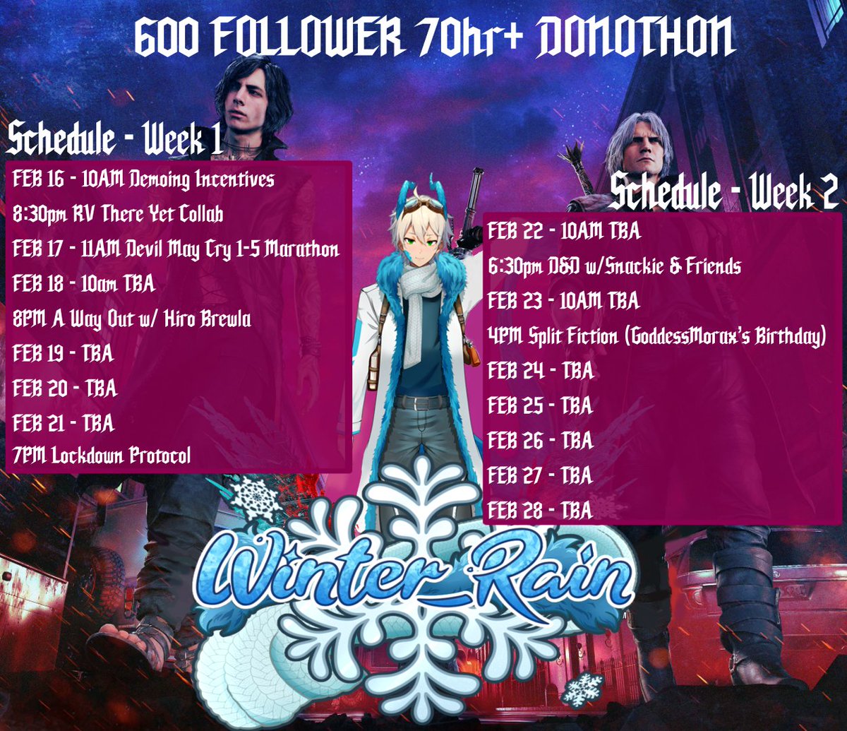 Winter Rain❄️🐉 | Donothon continues March 23 tweet media