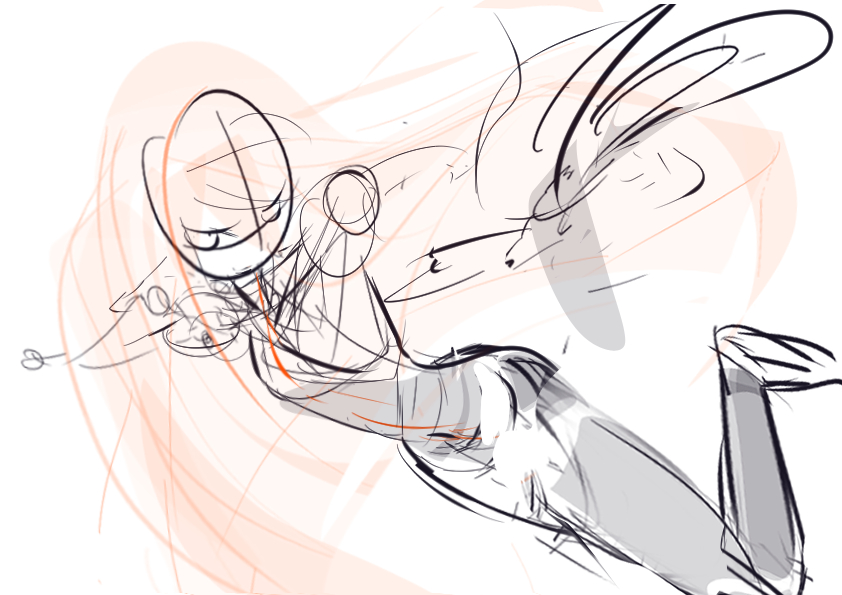 現在描いているイナイレキャラの初期ラフ
誰だか分かるかな