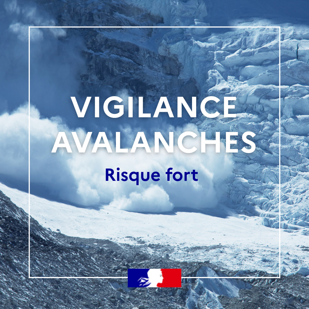 Image de Préfète de l'Isère - #RisqueAvalanche 🏔️ | En raison d’une perturbation neigeuse prévue cette nuit dans les #Alpes avec