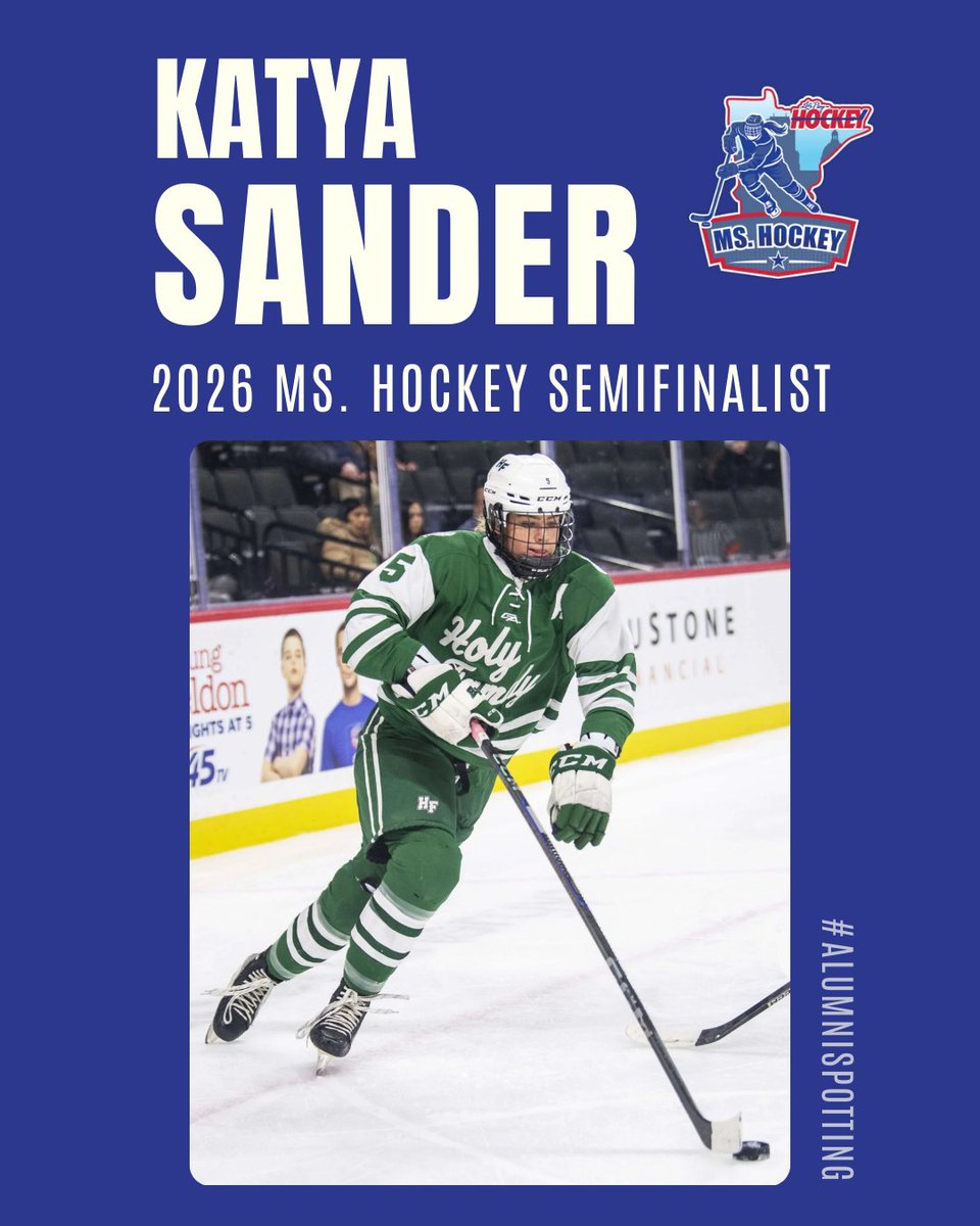 So proud of Breakaway Academy alum Katya Sander for earning 2026 Ms. Hockey Semifinalist honors!

#breakawayacademyproud #alumnispotting