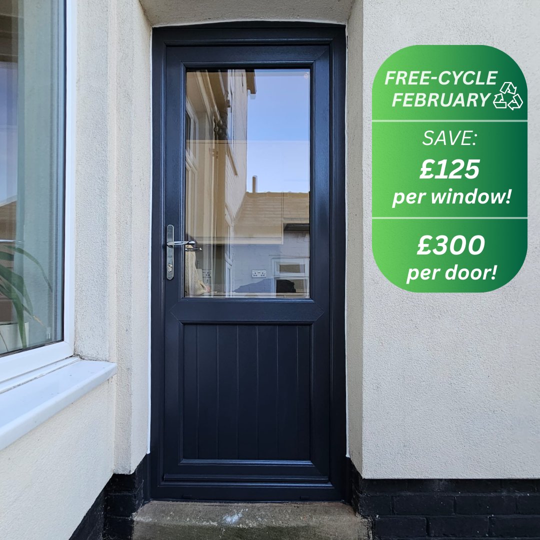 Walkers_Windows's tweet photo. ♻️ Free-Cycle February is here!
Save £125 per window and £300 per door when you upgrade.
Limited time only — get in touch today.
https://t.co/r3ARwfAKC8

#FreeCycleFeb #WindowUpgrade #DoorUpgrade #HomeImproveUK #ScrappageDeal #EnergySaving #WalkersWindows #TheDifferenceIsInTheDetail