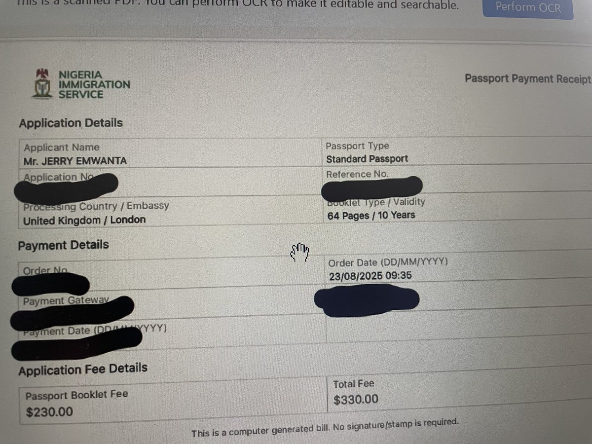jerryemwanta's tweet photo. @BTOofficial Sir I have applied for the renewal of my passport since August 2025 here in the uk. Since August sir, I have not received both my old and new passport. Could you please instruct your staff to look into this. https://t.co/75nkPtYZpd