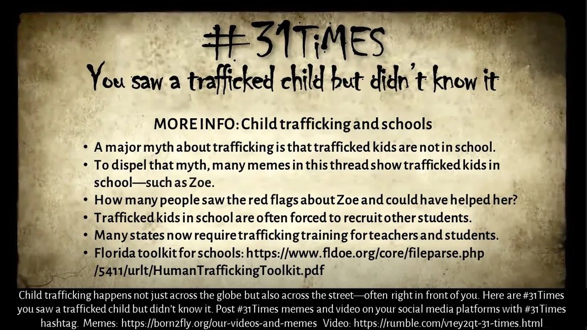 JusticeReportr's tweet photo. This also explains why so many trafficking victims live at home and go to school. Their "job" is to recruit other kids. They're being blackmailed and silenced and in a dark hole of seeming no return. And their parents have no idea. 

See #19 of #31Times You Saw a Trafficked Child But Didn't Know it. Video and all memes here: https://t.co/colLaVhAhp