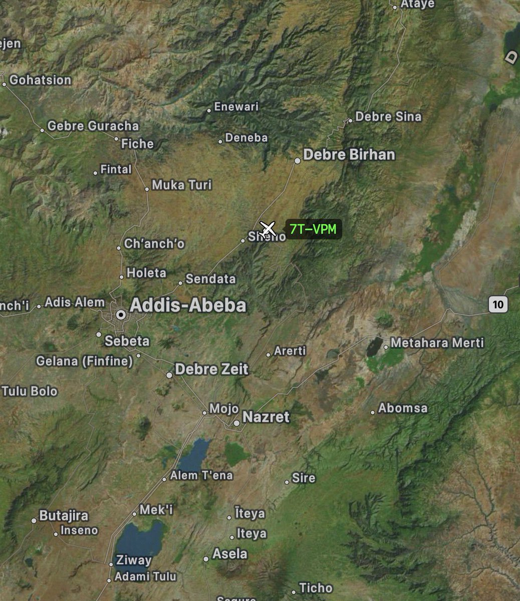 CH_LEBAD's tweet photo. 🛩️ #7TVPM 🇩🇿
🛫 Addis-Abeba Éthiopie 🇪🇹 #ADD/#HAAB https://t.co/UBFOcVaDyd