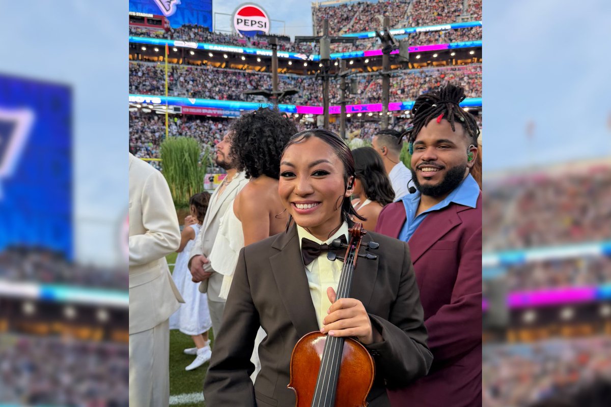 Alaskan violinist takes stage at Super Bowl halftime show 👉 tinyurl.com/mt8p49fx?utm_s…