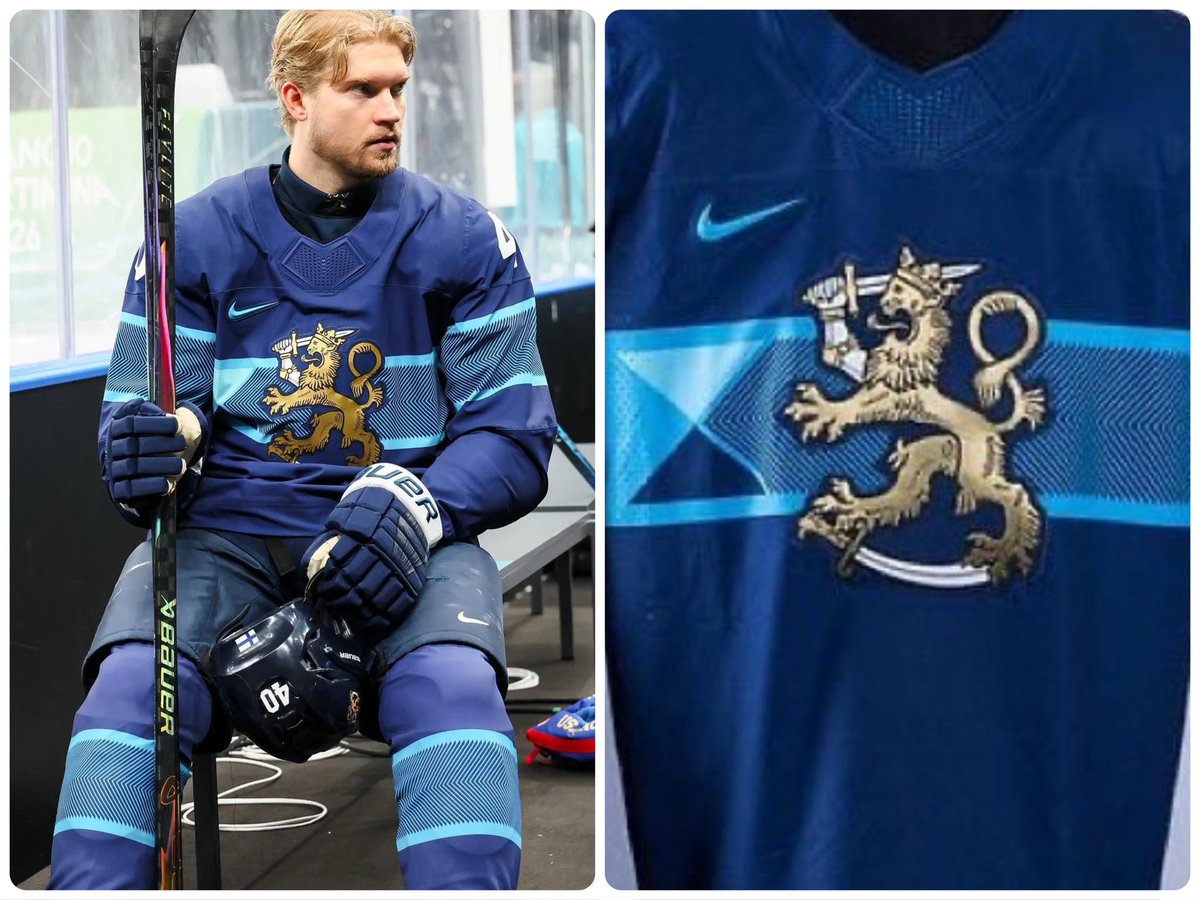 fashion_nfl's tweet image. These Finland hockey unis are elite.