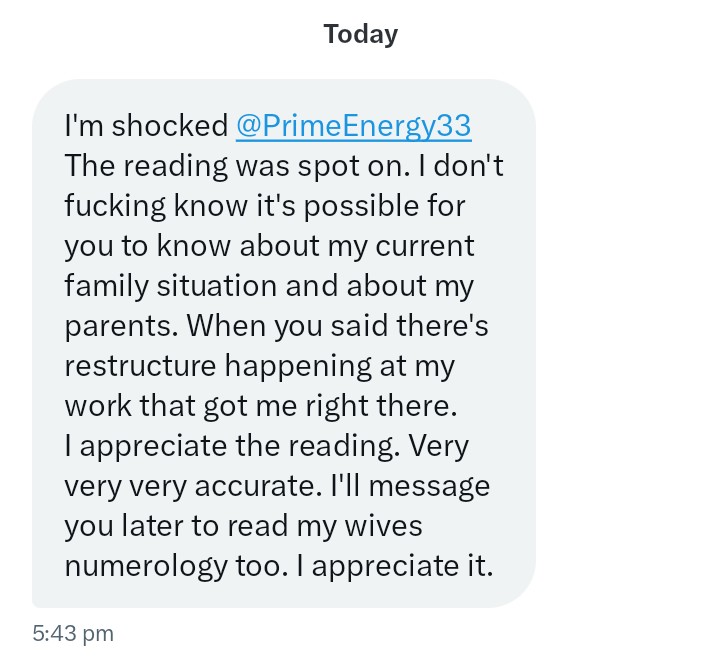 PrimeEnergy33's tweet image. If you didn't know it 

This is how accurate I am

I DONT PLAY

#ADVANCED #NUMEROLOGY #READING