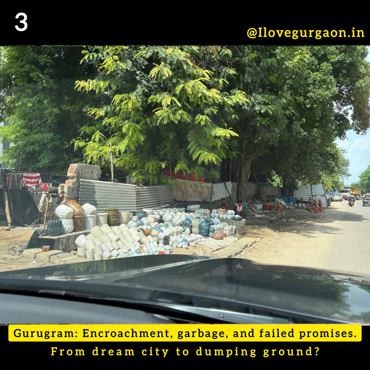 ILoveGurgaon_in's tweet photo. Swachh Bharat Abhiyaan or just a name? 🤔
From dream city to dumping ground? 🙏
#Gurugram: Encroachment, garbage, and failed promises. 🫡
Cr: @IndySarker
#encroachment #roadgarbage #civicnegligence #gurugramnews #swachhbharatfailure https://t.co/uiSKCN97hf