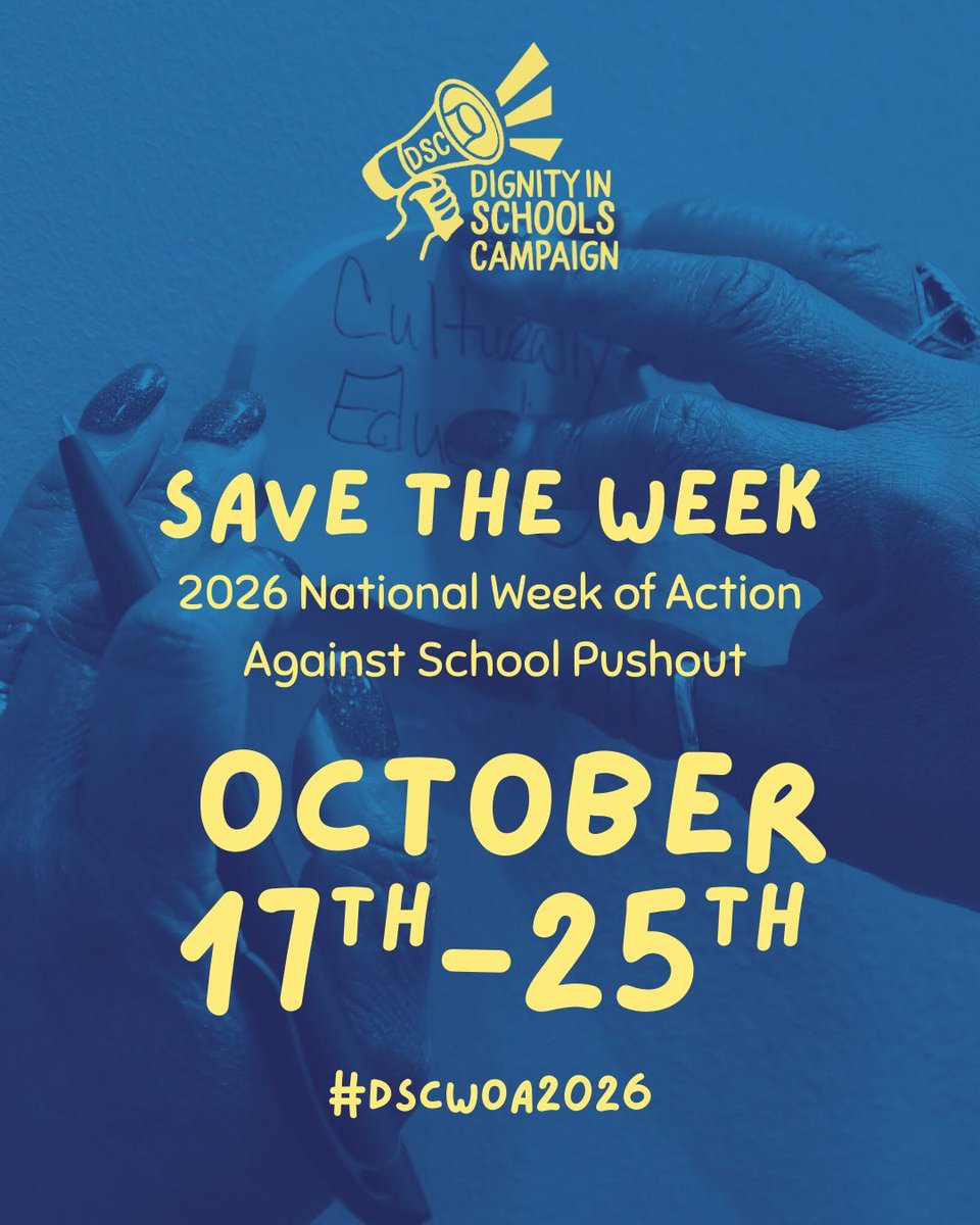 DignityinSchool's tweet photo. Announcing our 2026 Week of Action Dates! Mark your calendars! More details soon!

#DSCWoA2026 https://t.co/UPWmWwUkf1
