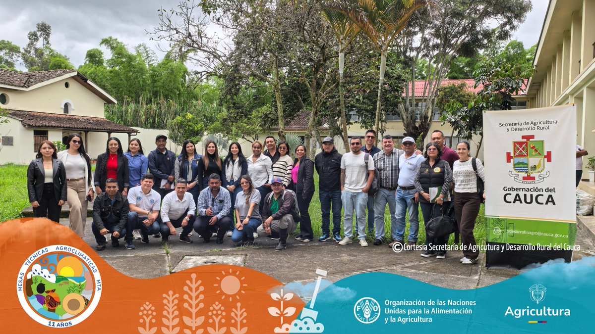 FAO_Colombia's tweet image. Con @GobCauca, @MinAgricultura, @FedepanelaCol, @UNGRD y actores clave del sector agropecuario, se realizó la sesión de febrero de la #MesaTécnicaAgroclimática del #Cauca, donde se analizó el panorama climático nacional y sus implicaciones para el territorio. 

#MTA