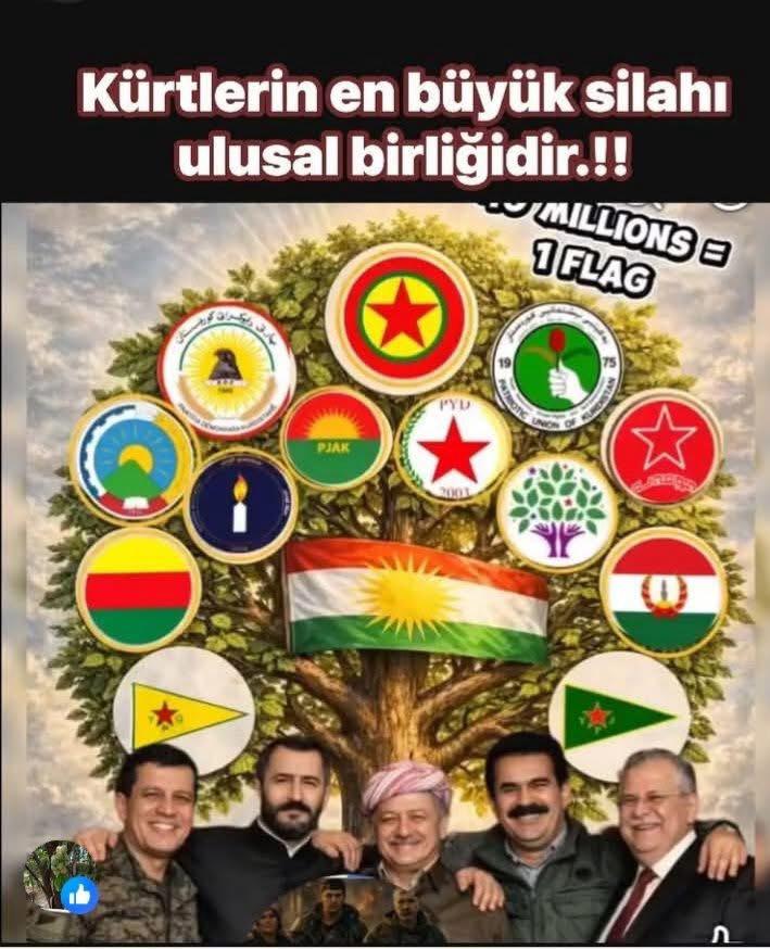 Gerçekten yüreği Kürdistan dan yana atanlar bu birliğe hizmet eder, bunu büyütür,geliştirir ve Kürt yüzyılının taşlarını düşer..
Çizgi budur ,duruş budur , hedef ve amaç budur .
Halkımızın Rojava da ortaya koyduğu tutum budur. 
Bu bütün güçlere bir talimattır.
PKK bu talimatı